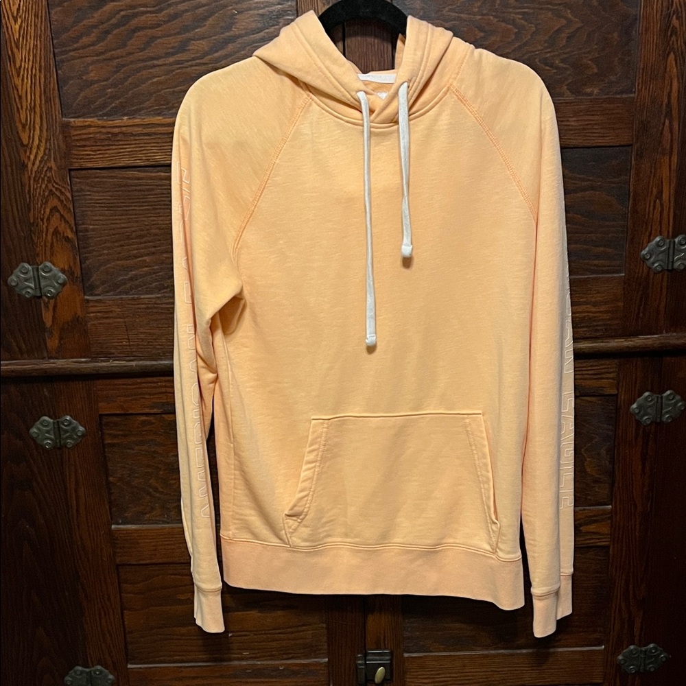 American Eagle Outfitters Men's Light Orange Hoodie